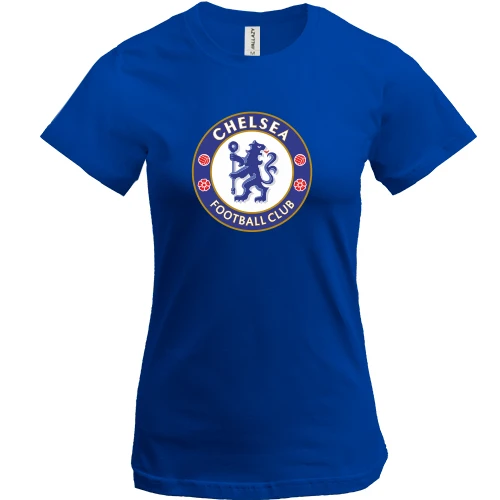 Жіноча футболка, Синій, Chelsea
