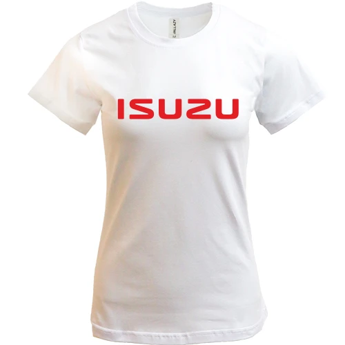 Женская футболка, Белый, Isuzu