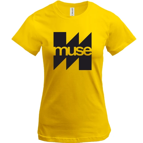 Женская футболка, Желтый, Muse Club
