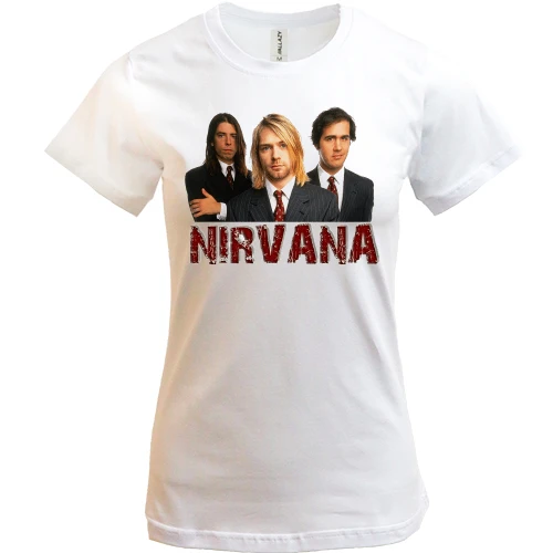 Женская футболка Nirvana (color)