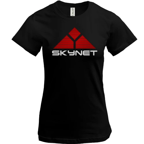 Женская футболка, Черный, Скайнет (SkyNet)