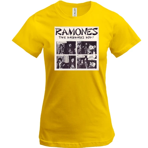 Жіноча футболка, Жовтий, Ramones - blitzkrieg bop