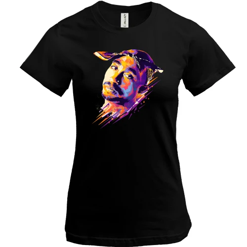 Жіноча футболка з 2PAC арт