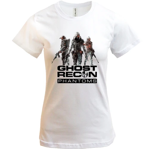 Женская футболка, Белый, Ghost Recon Phantoms