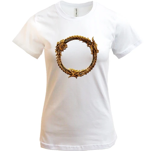 Женская футболка, Белый, The Elder Scrolls Online (Ring)