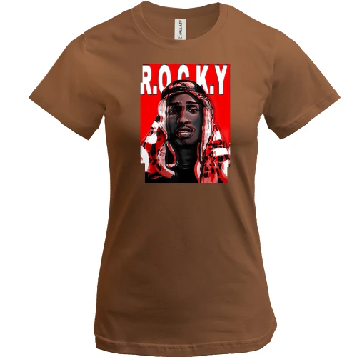 Жіноча футболка, Чорний, з Asap Rocky в хіджабі