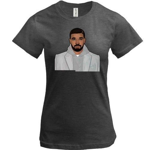 Жіноча футболка з Drake в пальто