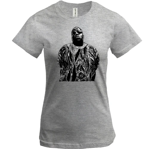 Женская футболка, Серый меланж, с Rick Ross (2)