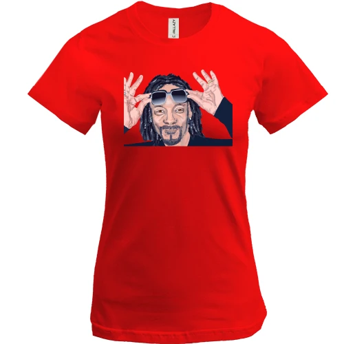 Жіноча футболка зі Snoop Dogg з окулярами