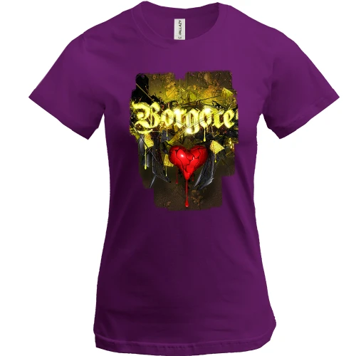 Жіноча футболка, фіолетовий, з Borgore (2)
