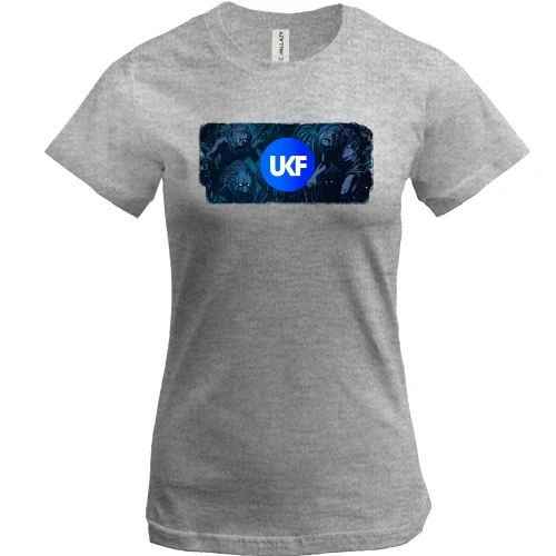 Женская футболка, Синий, с UKF (обложка альбома)