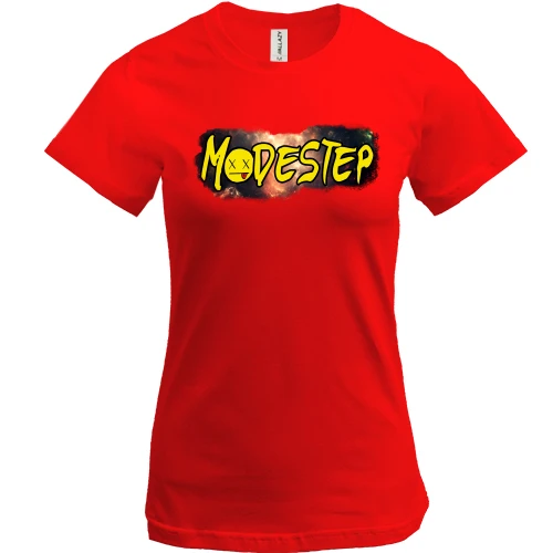 Жіноча футболка, червоний, з Modestep