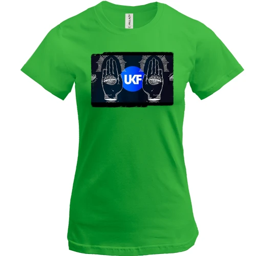 Жіноча футболка, зелений, з UKF (альбом)