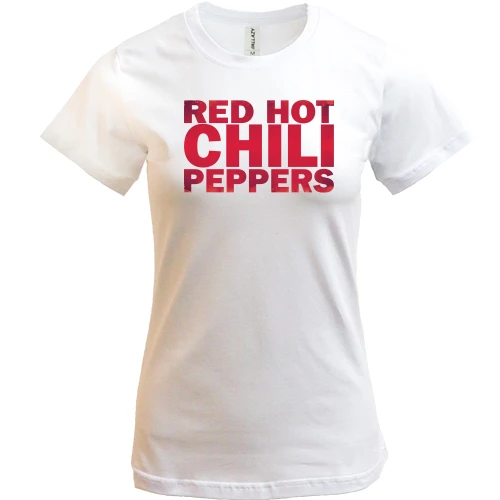 Женская футболка, Белый, Red Hot Chili Peppers (RED)