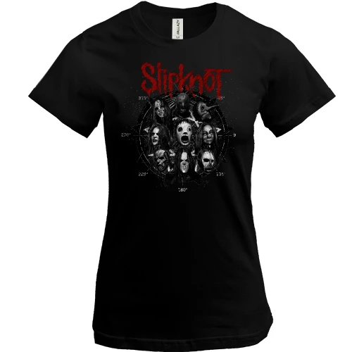 Женская футболка, Черный, Slipknot Band