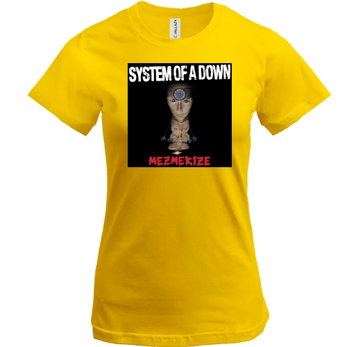 Жіноча футболка, Жовтий, System Of A Down - Mezmerize