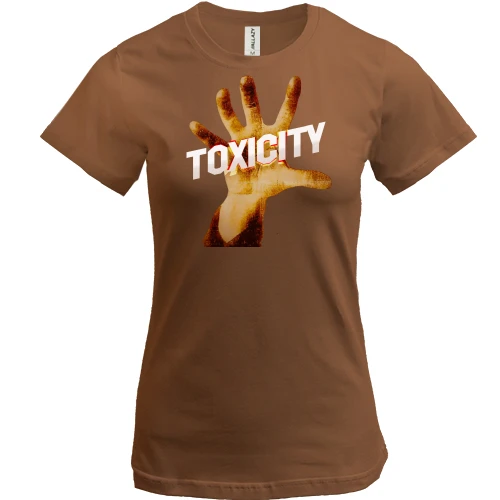 Женская футболка, Бежевый, System Of A Down - Toxicity