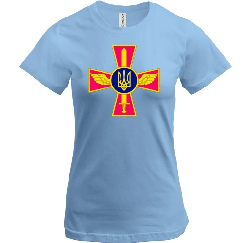 Женская футболка, Синий, ВВС Украины