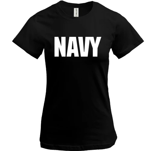 Женская футболка, Черный, NAVY (ВМС США)