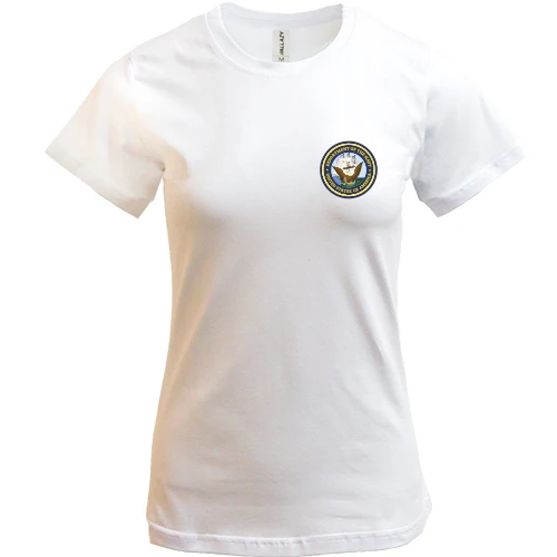 Жіноча футболка, Білий, NAVY (mini)