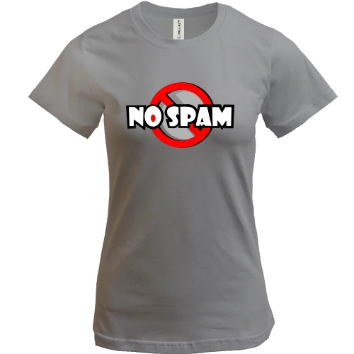 Женская футболка, Желтый, No spam