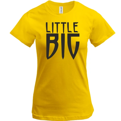 Жіноча футболка, жовтий, Little Big logo