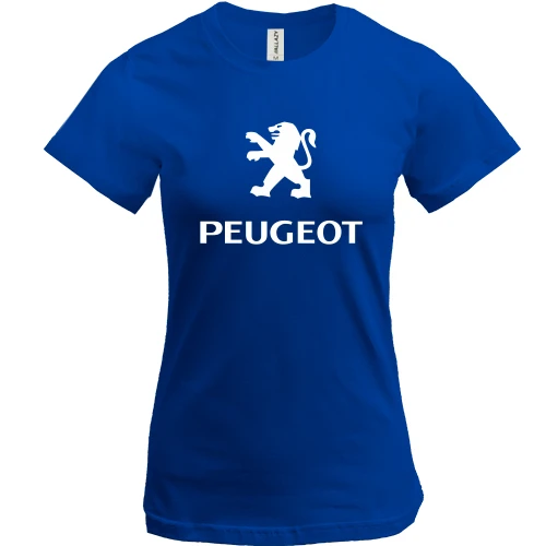 Женская футболка, Синий, Peugeot
