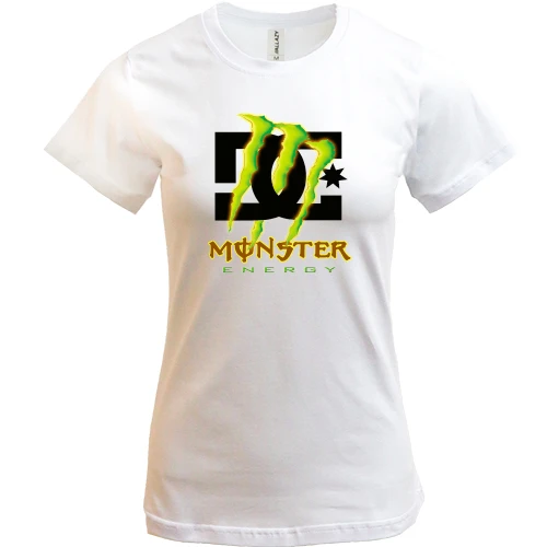Жіноча футболка, Білий, DC Monster energy