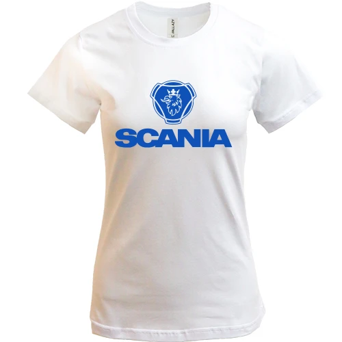 Женская футболка, Белый, Scania