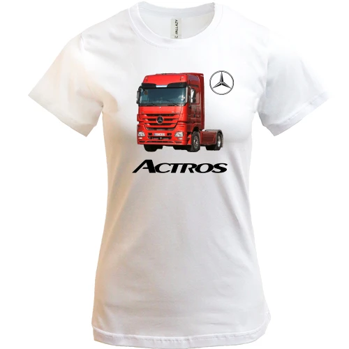 Жіноча футболка, Білий, Mercedes-Benz Actros