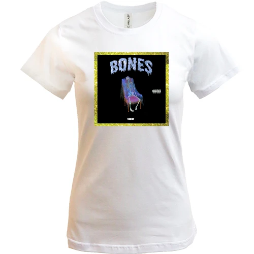 Женская футболка, Белый, с Bones