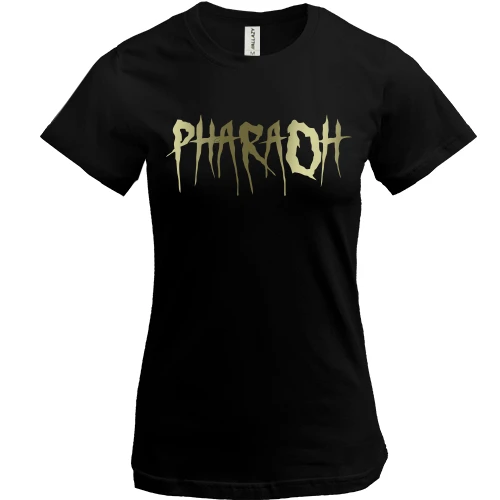 Жіноча футболка, Чорний, з логотипом PHARAOH