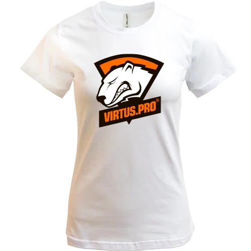 Жіноча футболка, Білий, Virtus.pro