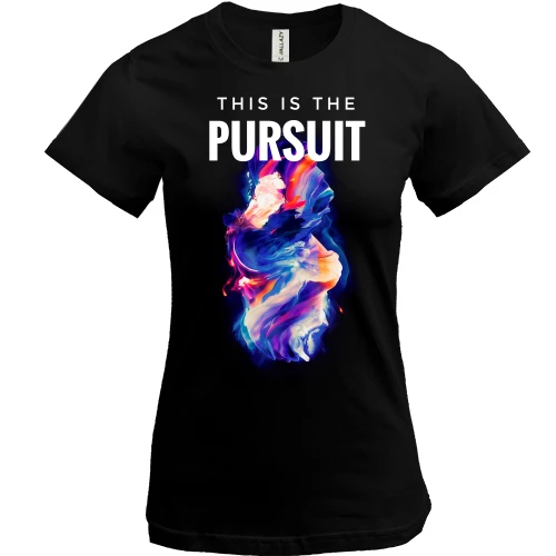 Женская футболка, Черный, This is Pursuit