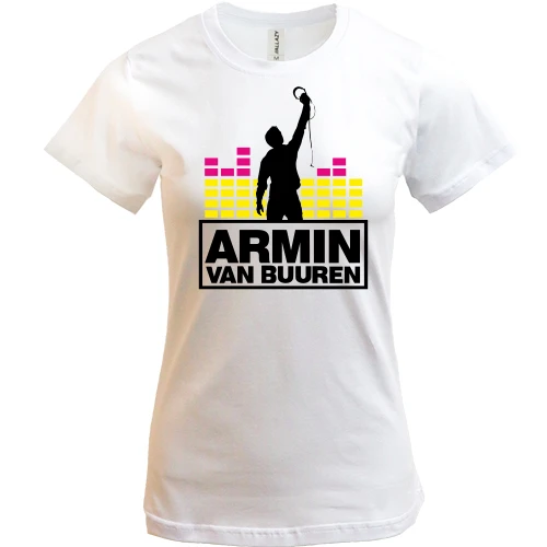Жіноча футболка, білий, Armin Van Buuren EQ