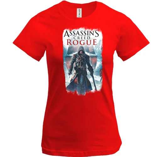 Женская футболка, Красный, с Шеем Патриком Кормаком (Assassins Creed Rogue)