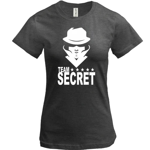 Женская футболка, Черный, Team Secret