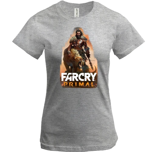 Женская футболка, Серый меланж, Far Cry - Primal