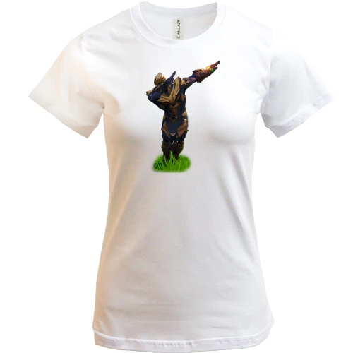 Женская футболка, Синий, Fortnite dab