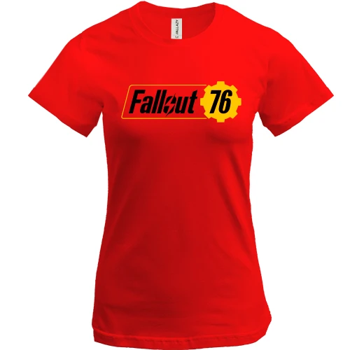 Женская футболка с логотипом Fallout 76