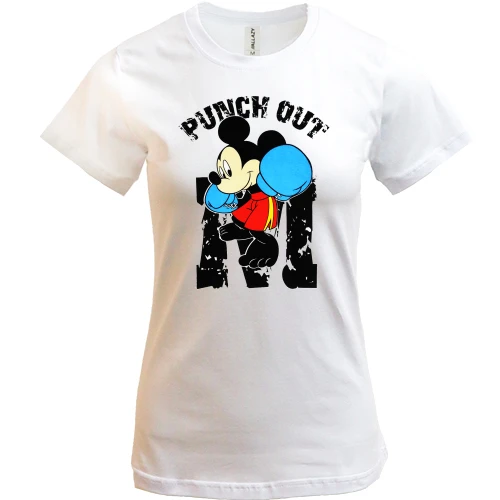 Женская футболка Punch out