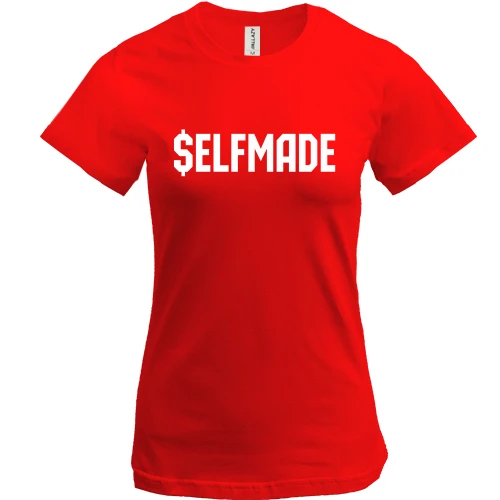 Жіноча футболка, Червоний, Selfmade