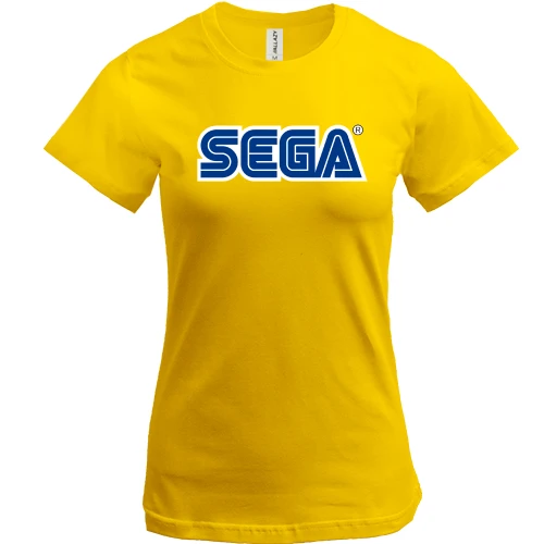 Женская футболка с логотипом SEGA