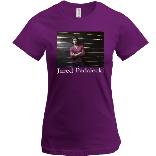 Женская футболка, Фиолетовый, с Jared Tristan Padalecki