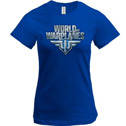 Женская футболка, Синий, World of Warplanes 2