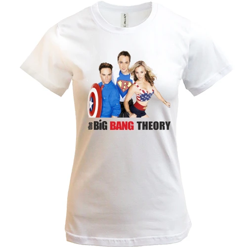 Жіноча футболка, Білий, The Big Bang Theory Team