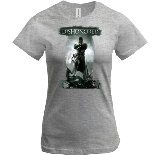 Жіноча футболка з обкладинкою гри Dishonored