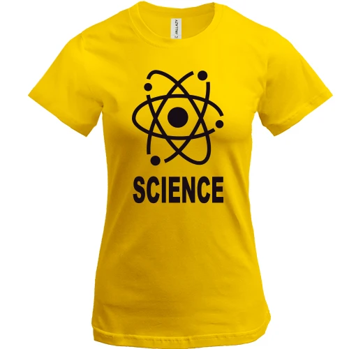 Женская футболка, Желтый, Шелдона science