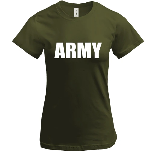Жіноча футболка, Хакі, ARMY (Армія)