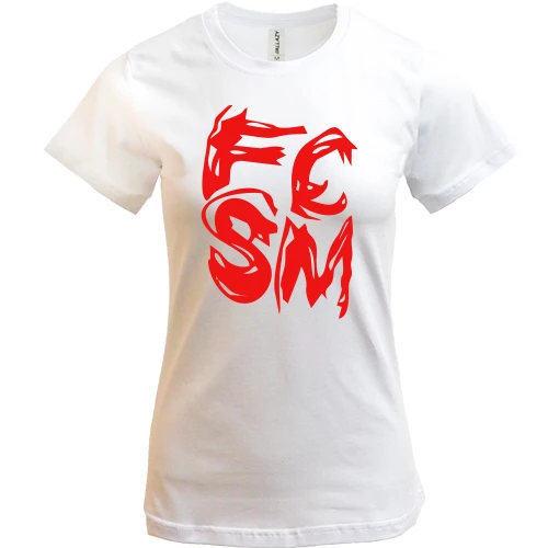 Жіноча футболка, Білий, FCSM